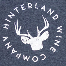 Load image into Gallery viewer, Close up of Hinterland logo tee