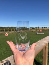 Load image into Gallery viewer, Pair of Etched Riedel &#39;O&#39; Stemless Flutes